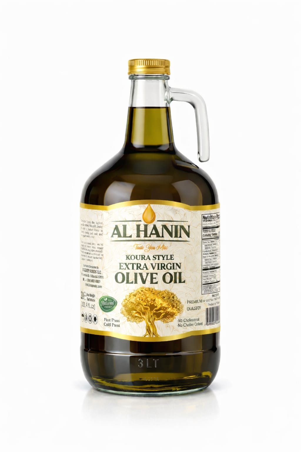 10 Case- AL HANIN- Extra Virgin Olive Oil ((Case of 4- 3 LT Bottles)